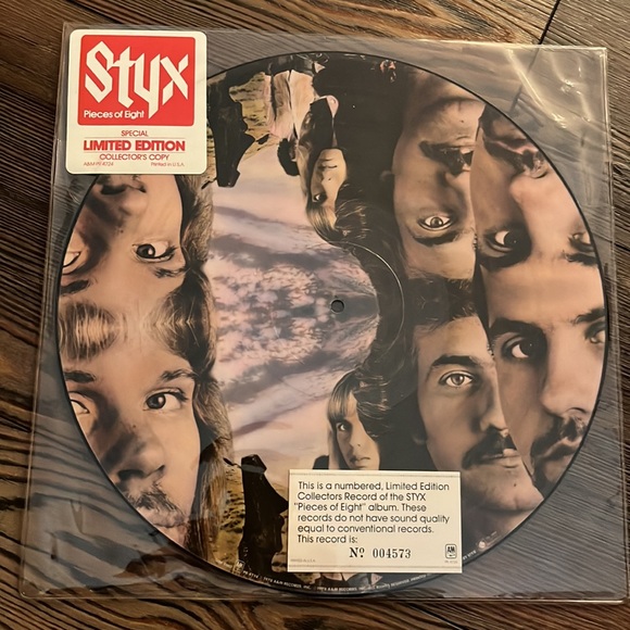 Styx Pieces Of Eight Limited Edition Numbered Picture Disc LP 1978 - Picture 5 of 7